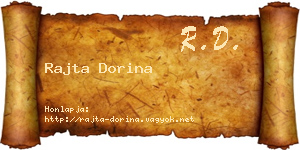 Rajta Dorina névjegykártya